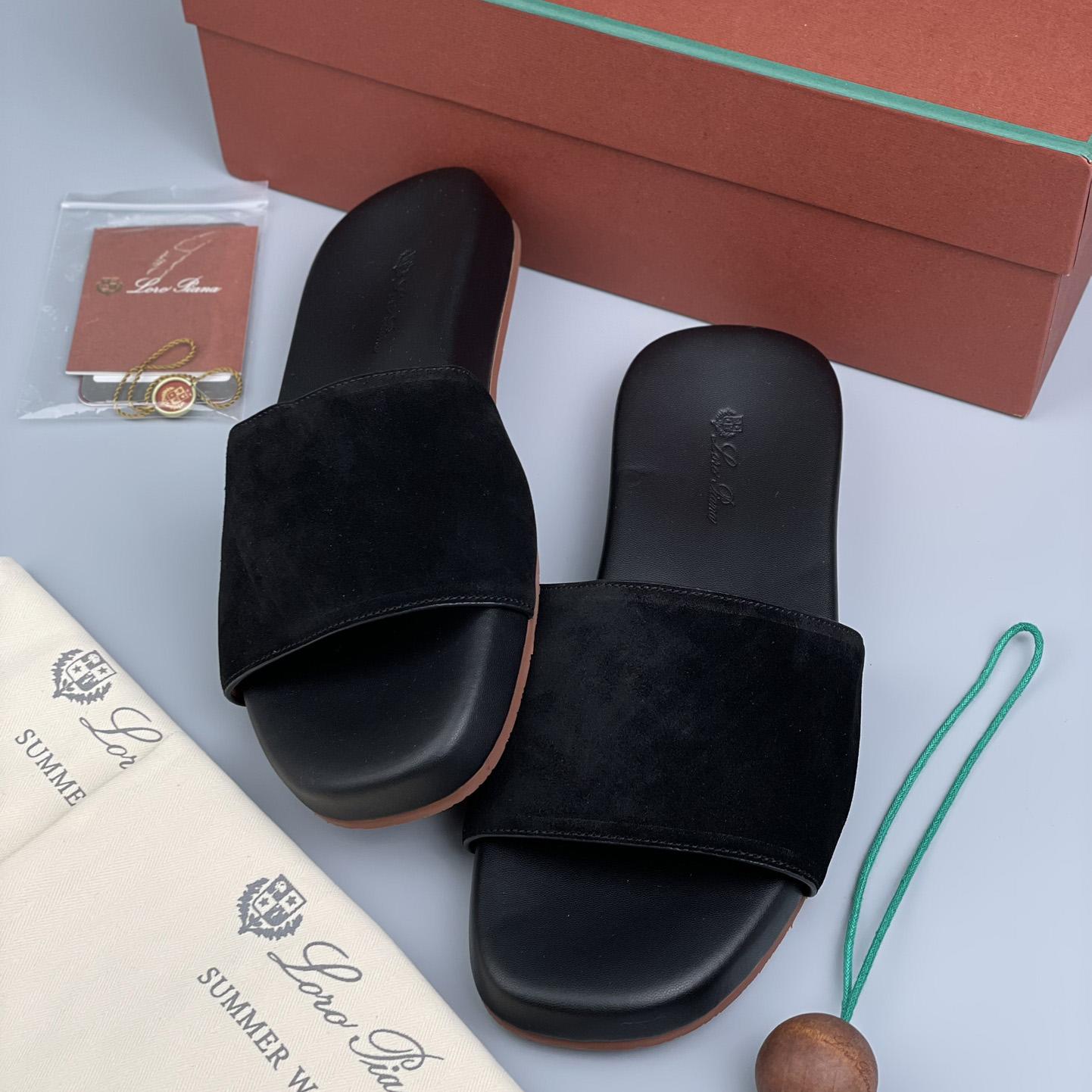 Loro Piana Slide Sandal  - FashionPlug