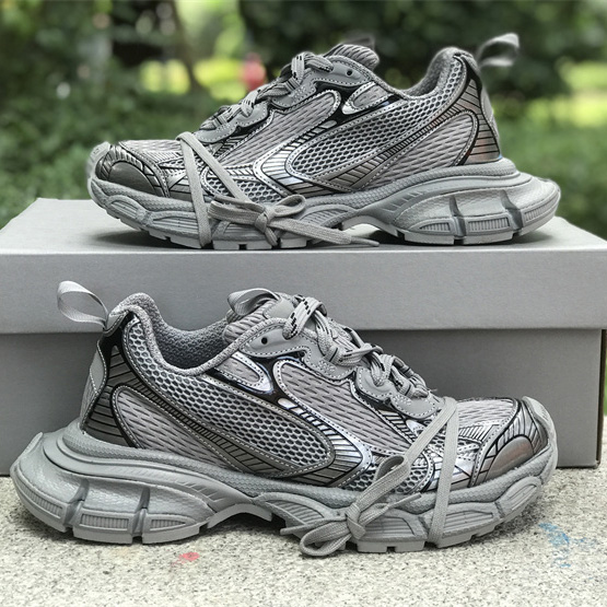 Balenciaga 3XL Worn-Out In Dark Grey - FashionPlug