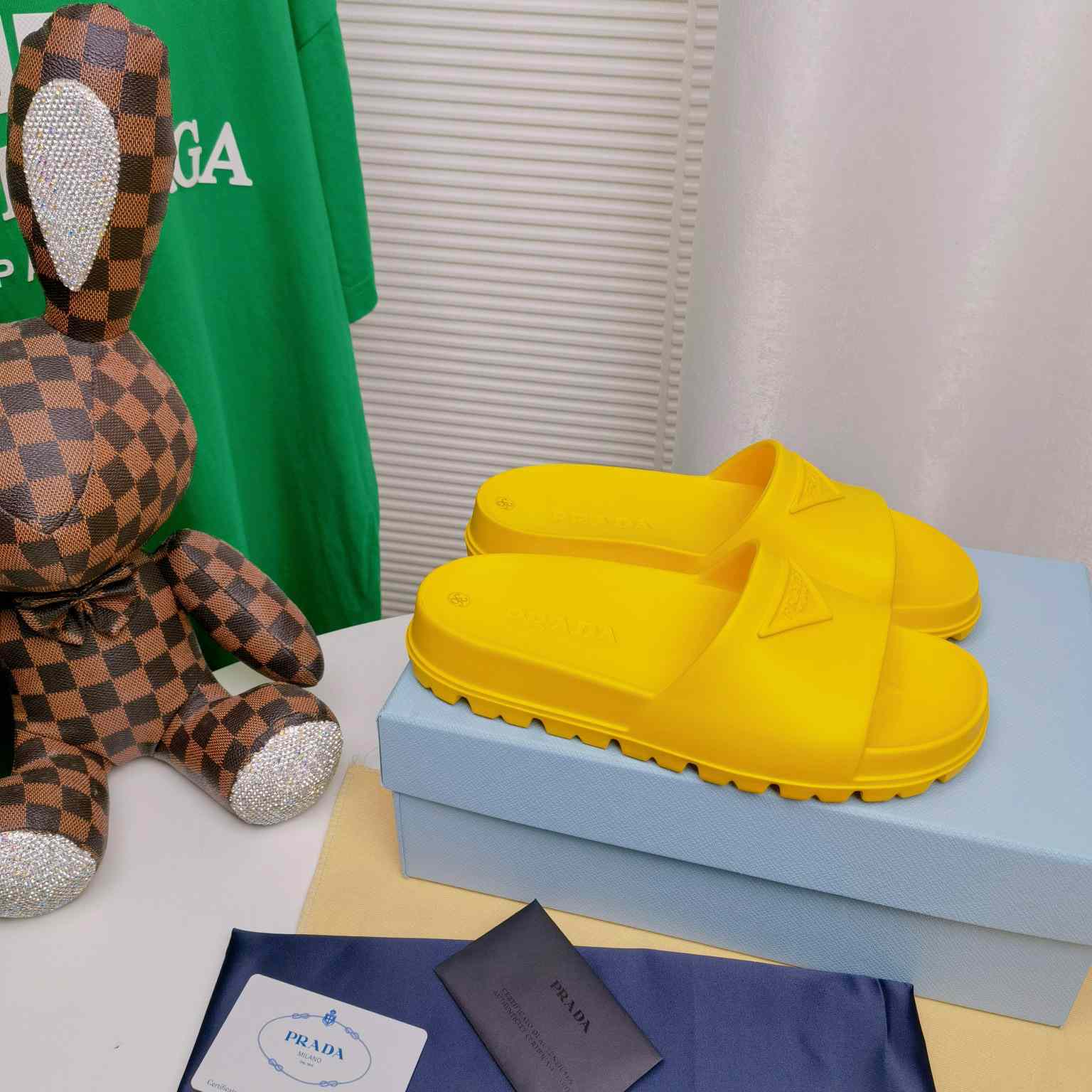 Prada Rubber Slides - FashionPlug