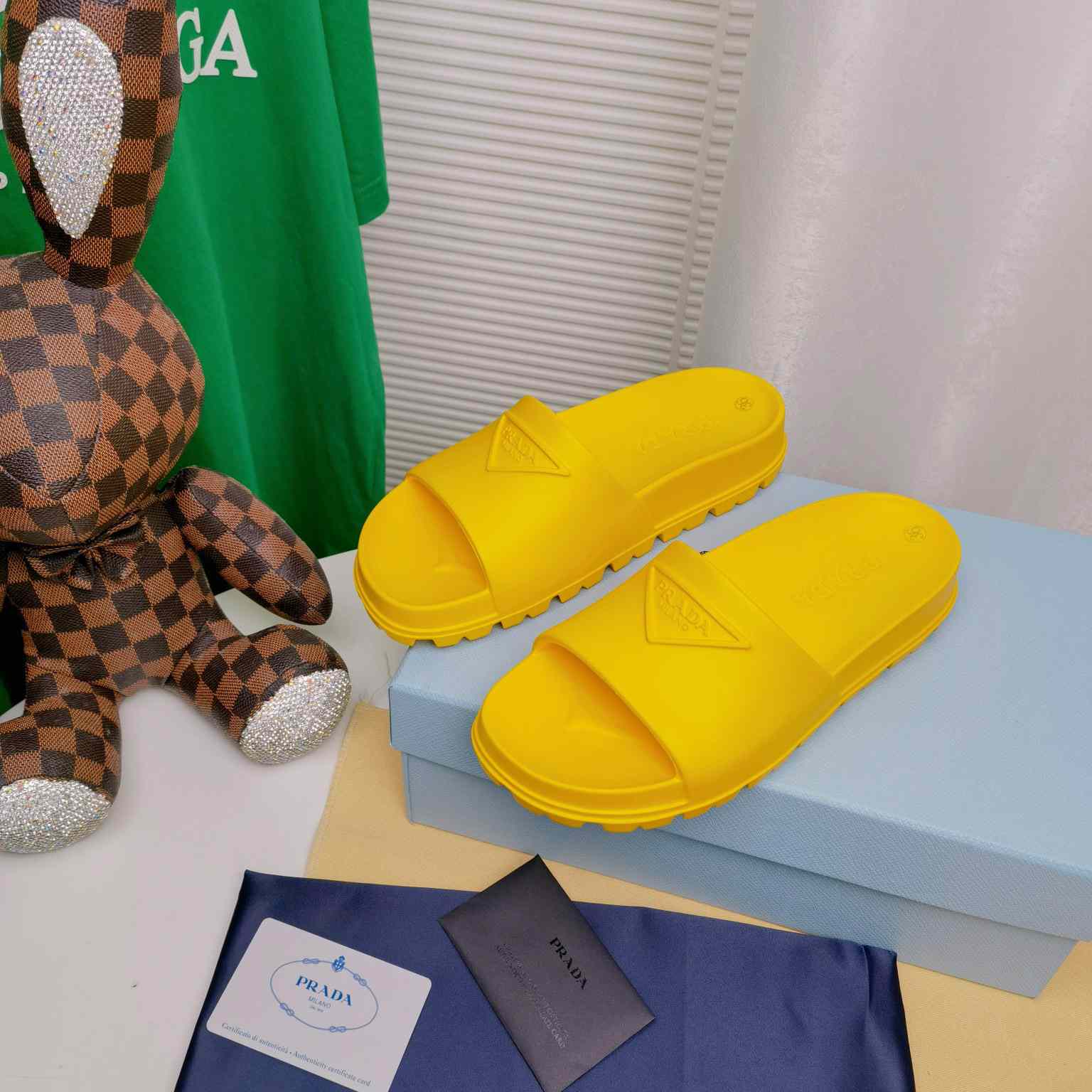 Prada Rubber Slides - FashionPlug