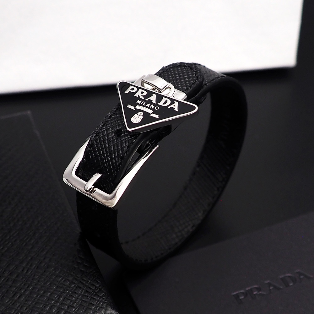 Prada Saffiano Leather Bracelet - FashionPlug
