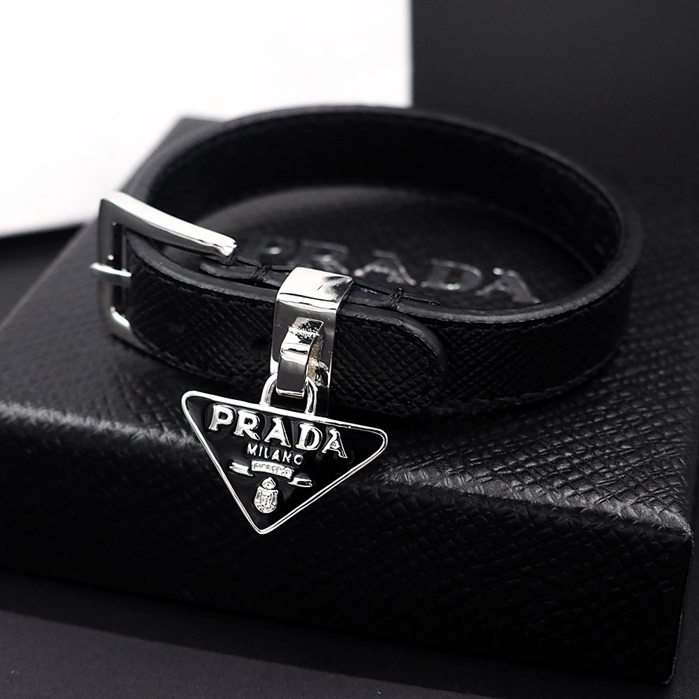 Prada Saffiano Leather Bracelet - FashionPlug