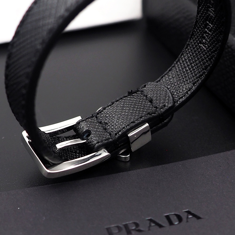 Prada Saffiano Leather Bracelet - FashionPlug