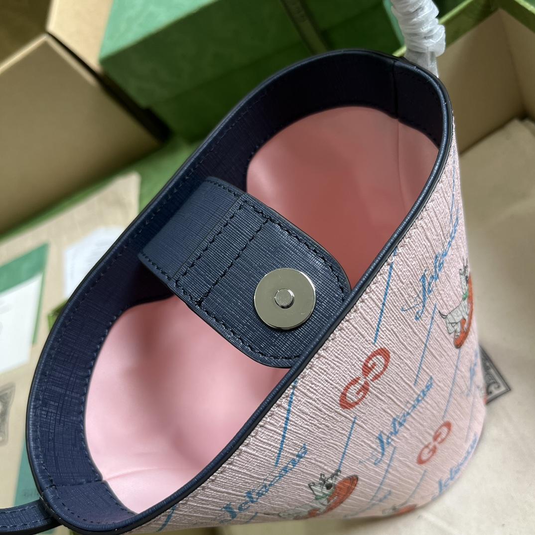 Gucci Children's Printed Bucket Bag (18.5-16.5-7.5cm) - FashionPlug