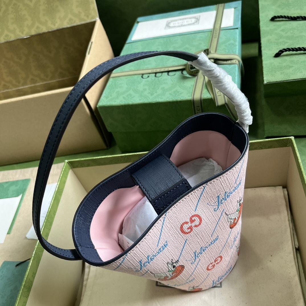 Gucci Children's Printed Bucket Bag (18.5-16.5-7.5cm) - FashionPlug