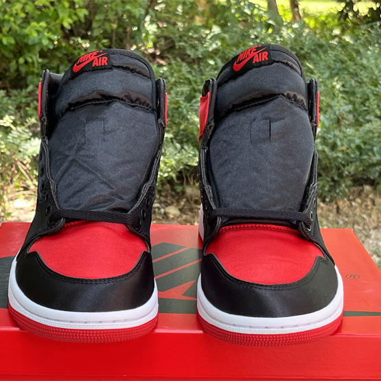 Air Jordan 1 High OG WMNS “Satin Bred” Sneaker     FD4810-061 - FashionPlug