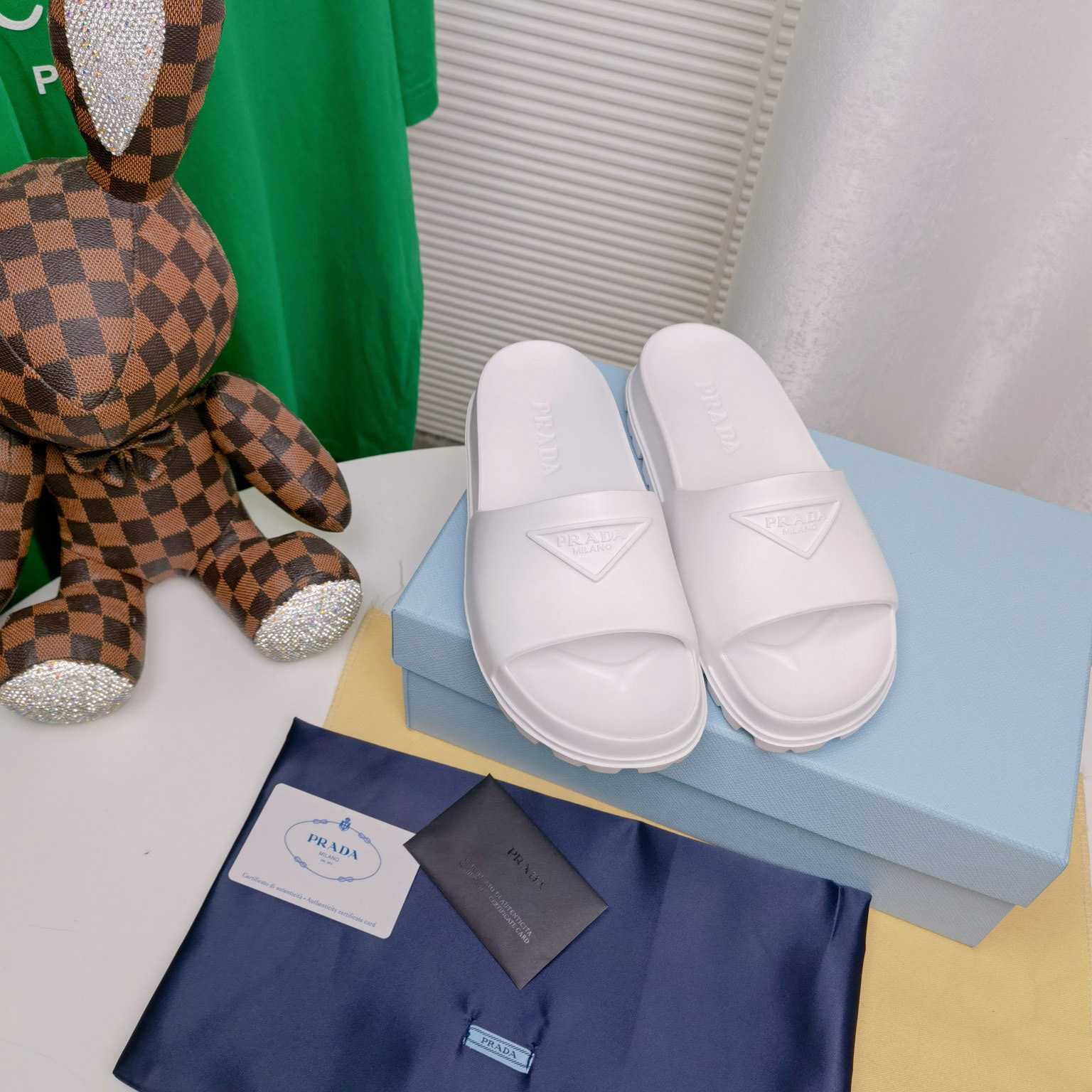 Prada Rubber Slides - FashionPlug