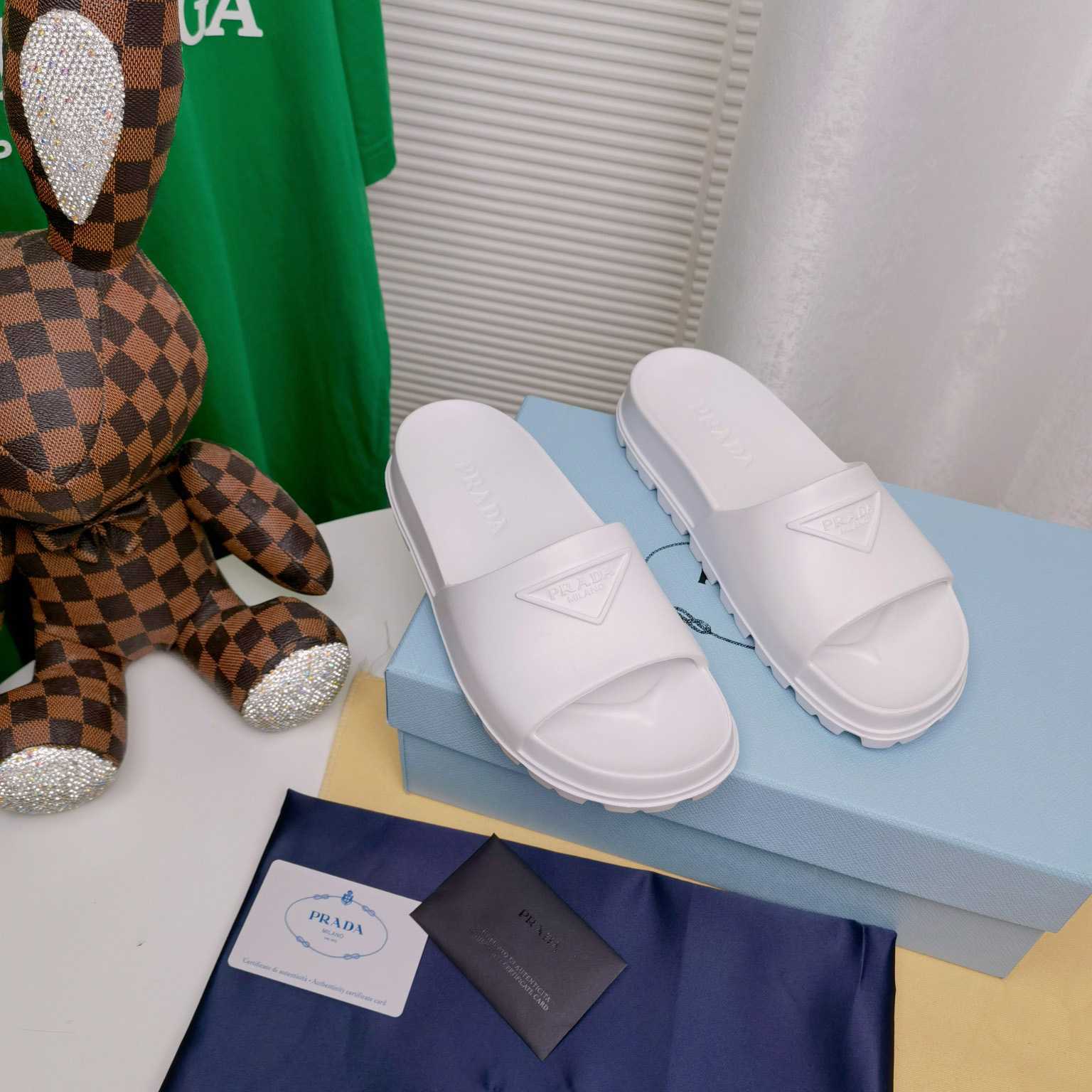 Prada Rubber Slides - FashionPlug
