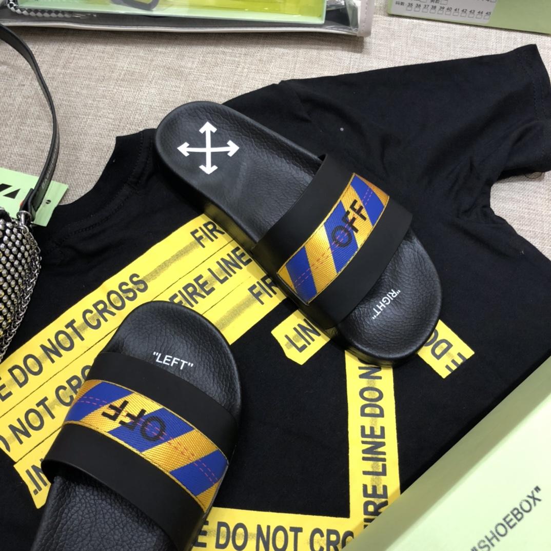 Off White Slides - FashionPlug