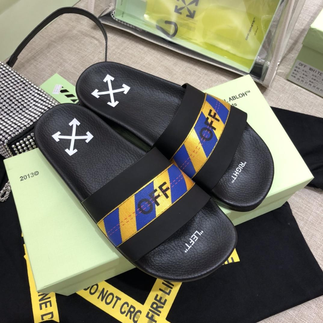 Off White Slides - FashionPlug