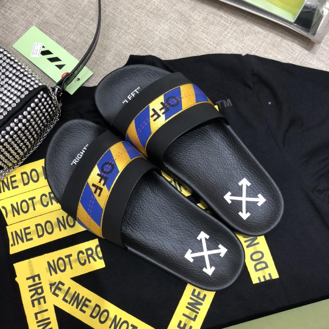 Off White Slides - FashionPlug