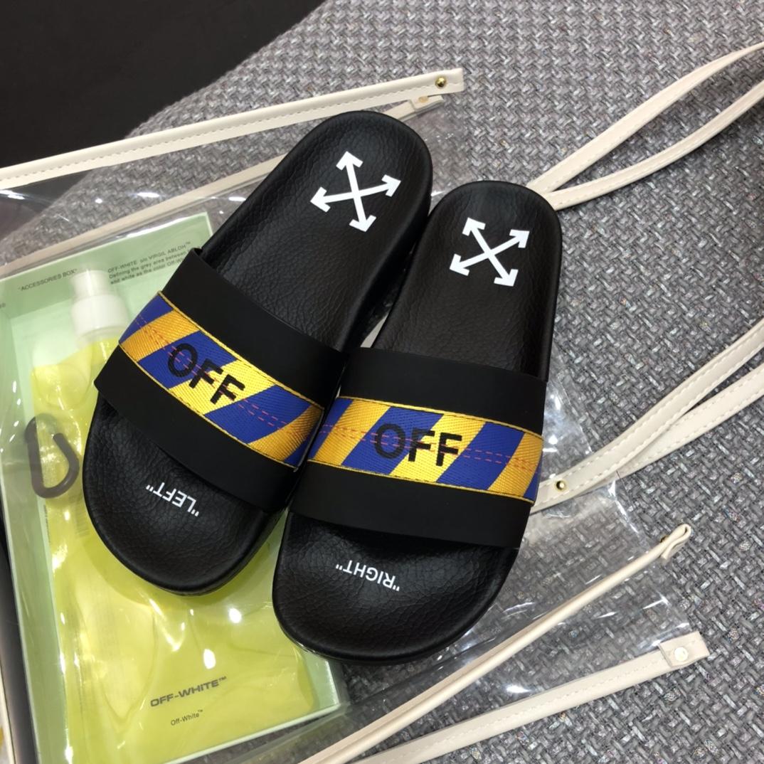 Off White Slides - FashionPlug