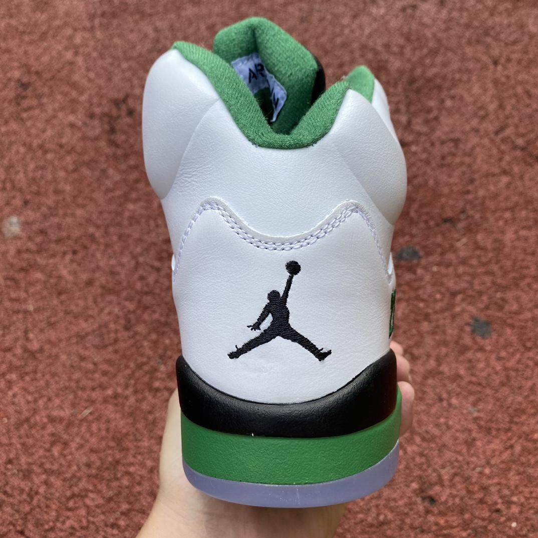 Air Jordan 5 Burgundy Lucky Green Sneakers         dd9336-103 - FashionPlug