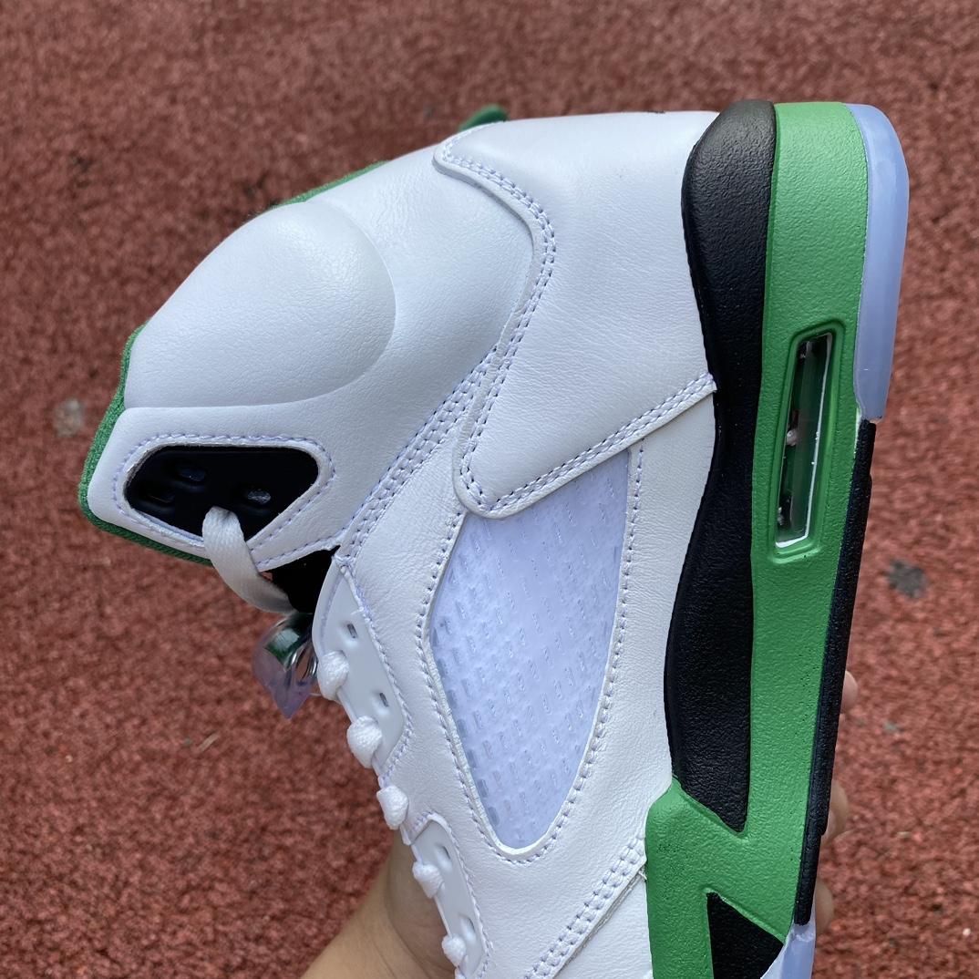 Air Jordan 5 Burgundy Lucky Green Sneakers         dd9336-103 - FashionPlug