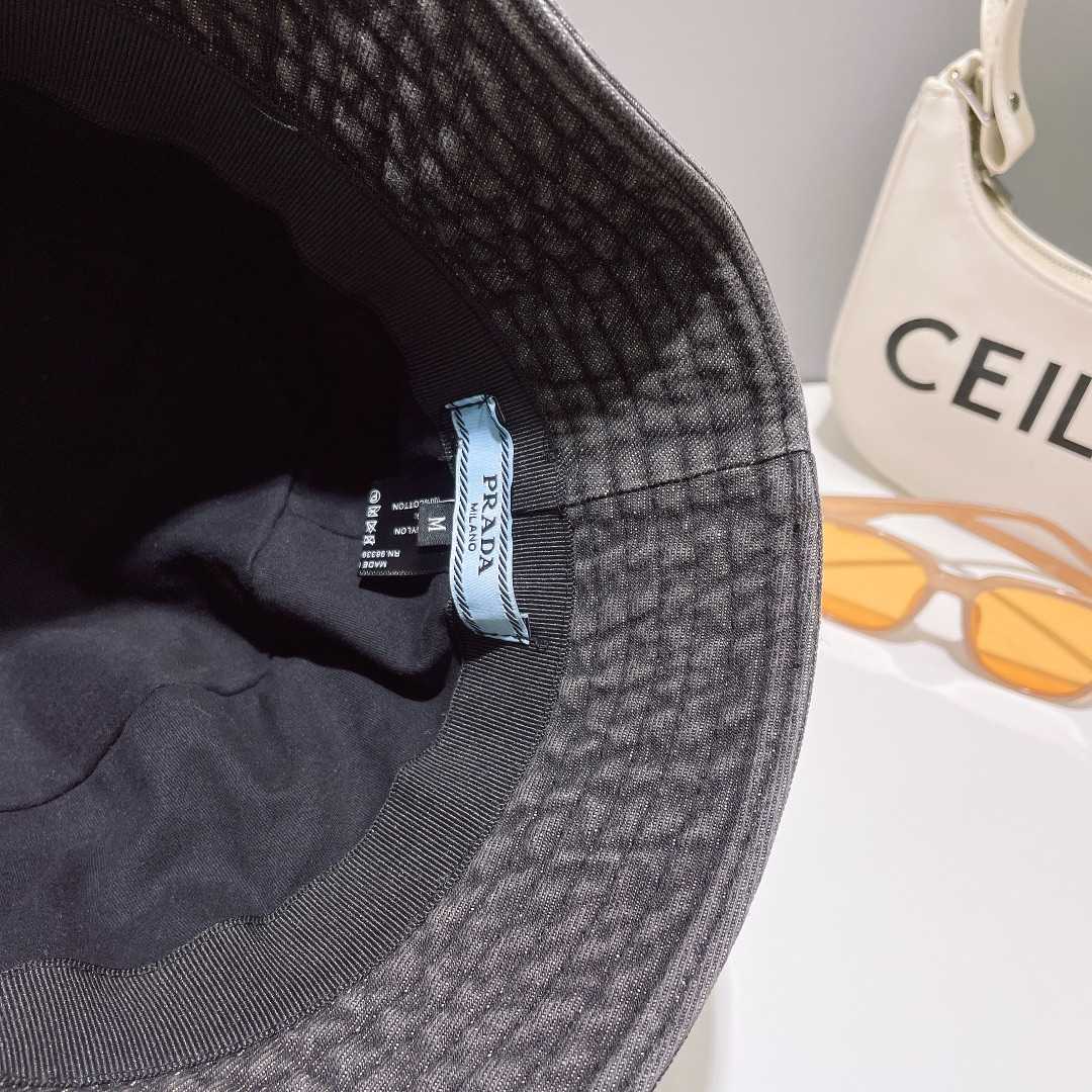 Prada Denim Bucket Hat - FashionPlug