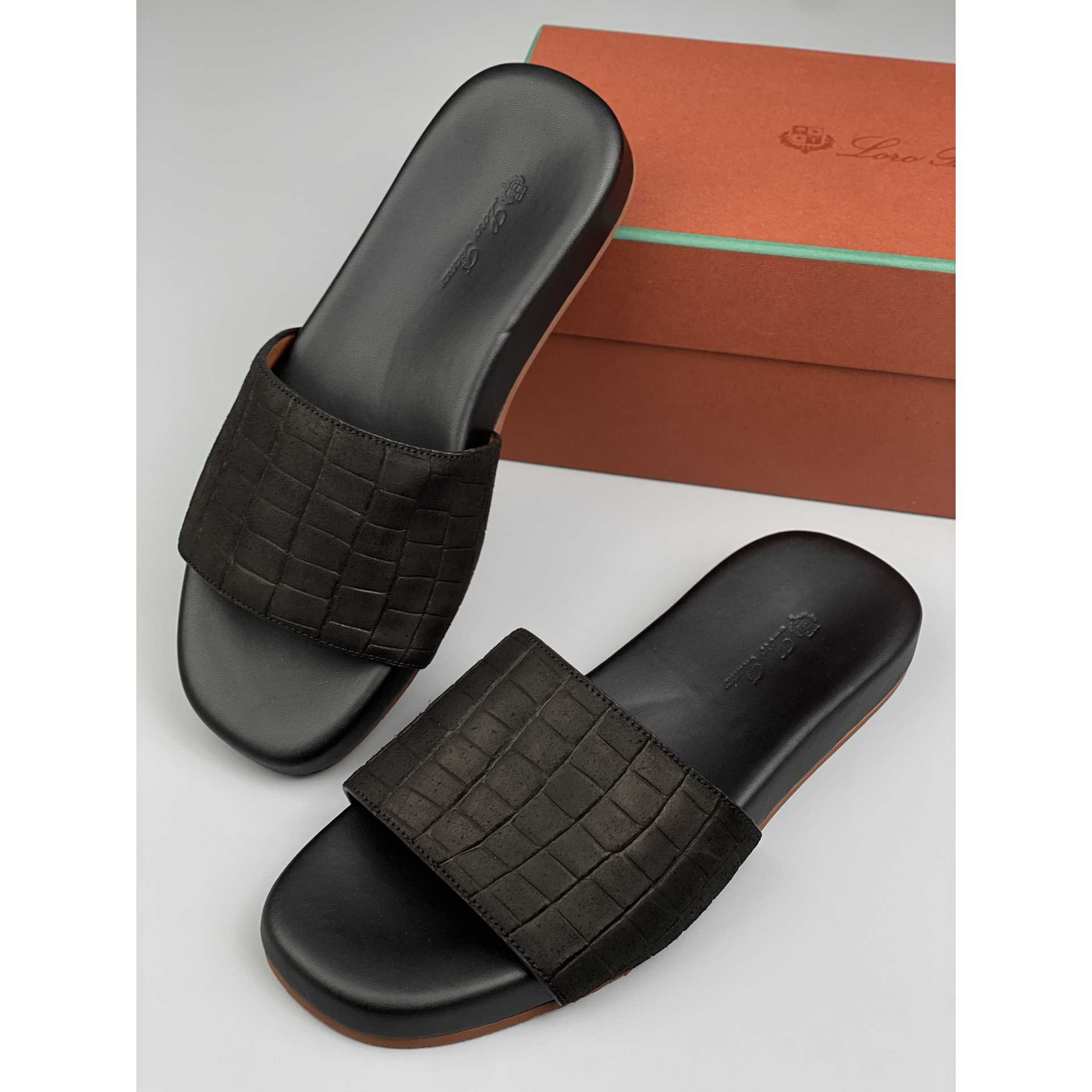 Loro Piana Slide Sandal  - FashionPlug