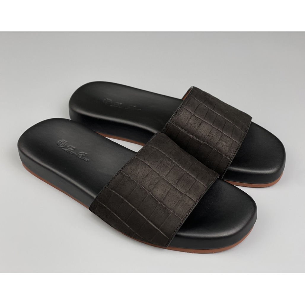 Loro Piana Slide Sandal  - FashionPlug