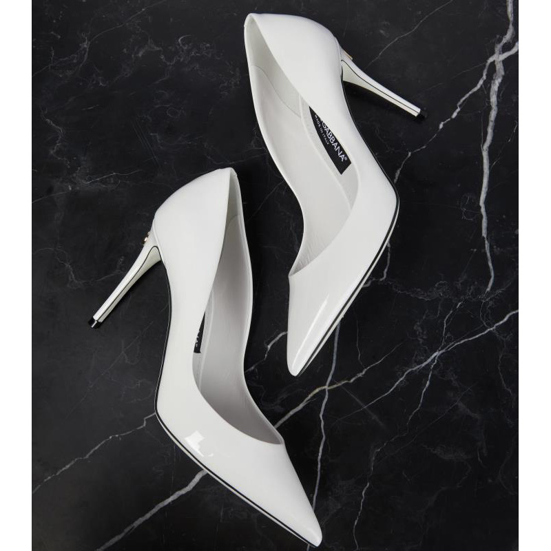 Dolce & Gabbana Cardinale Patent Leather Pumps - FashionPlug
