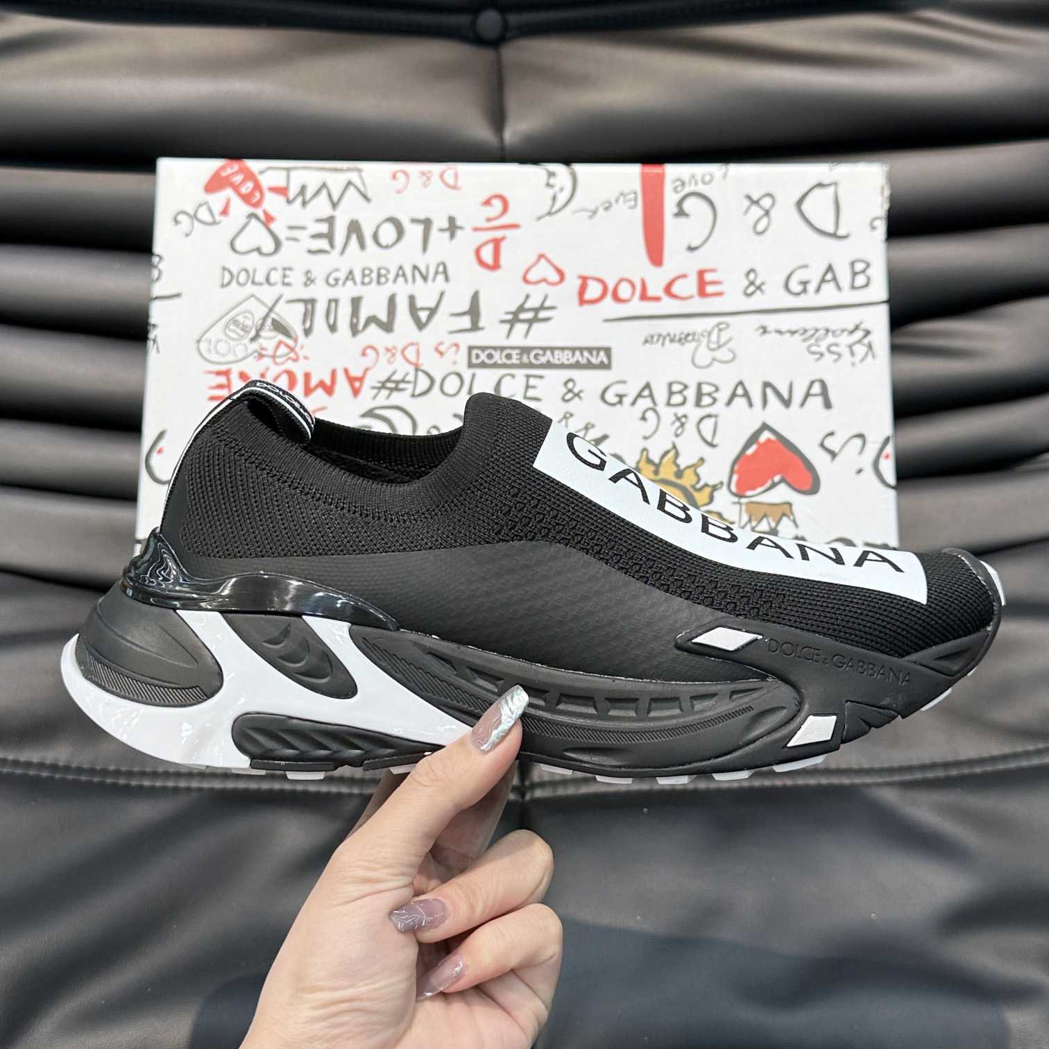 Dolce & Gabbana Stretch Mesh Fast Sneakers - FashionPlug