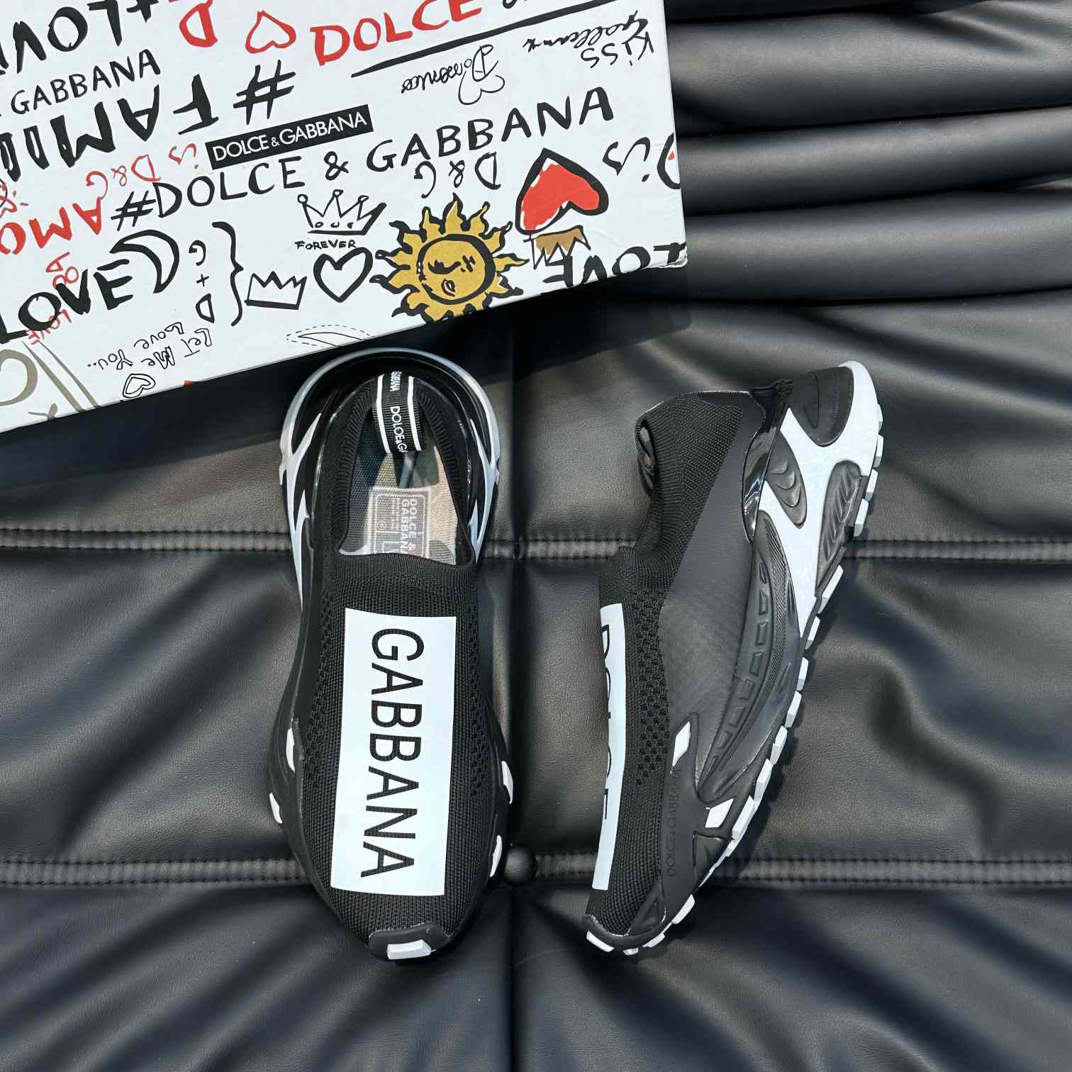 Dolce & Gabbana Stretch Mesh Fast Sneakers - FashionPlug