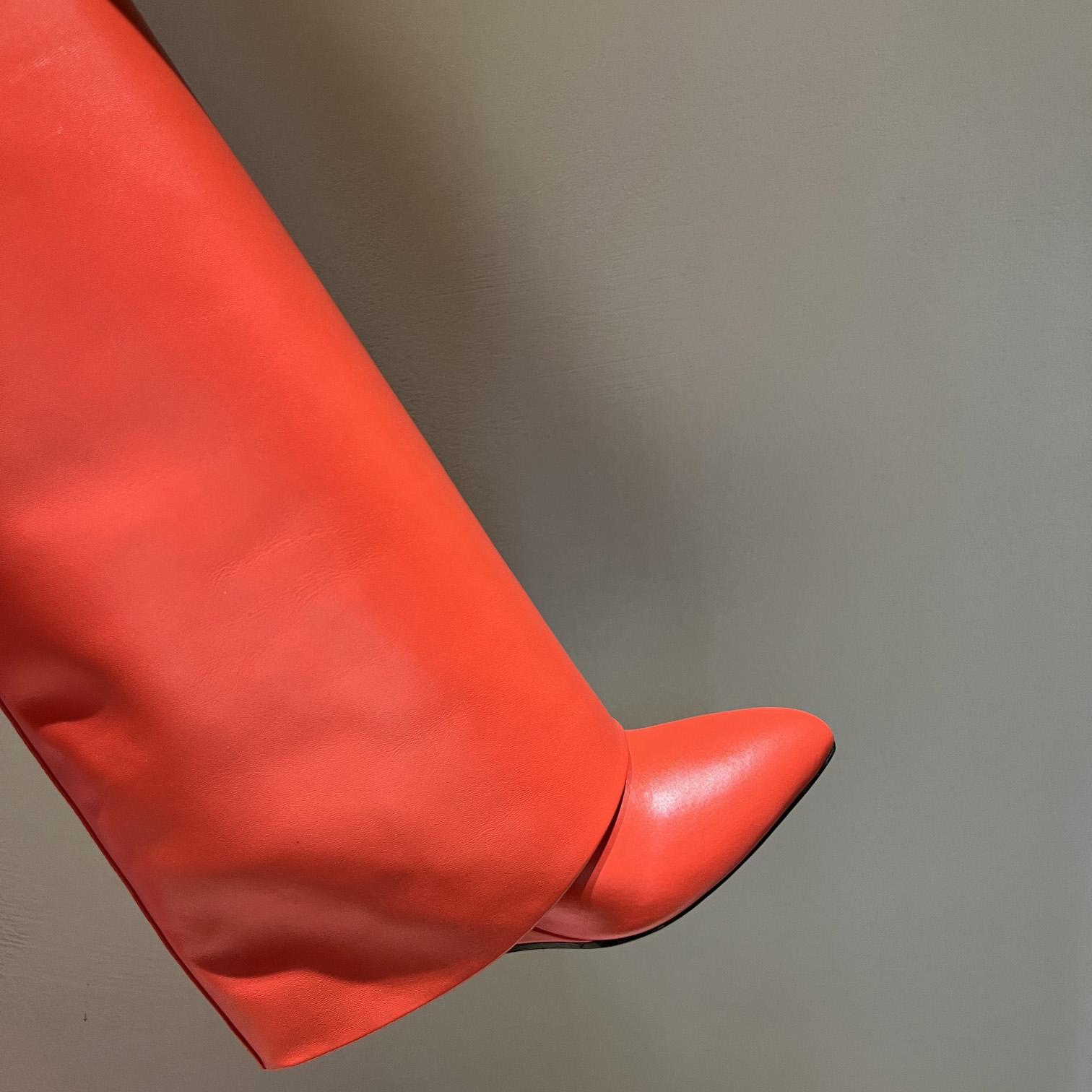 Givenchy Shark Lock Ankle Boots In Leather - FashionPlug
