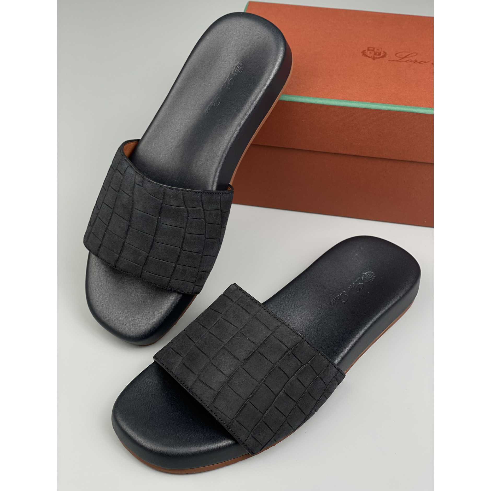 Loro Piana Slide Sandal  - FashionPlug