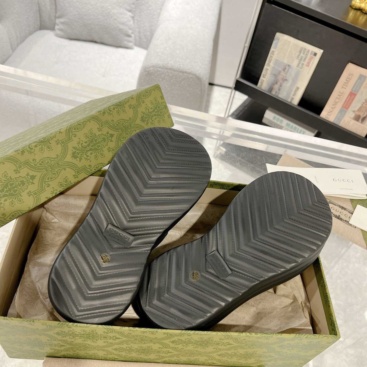 Gucci Women's GG Platform Slide Sandal - FashionPlug