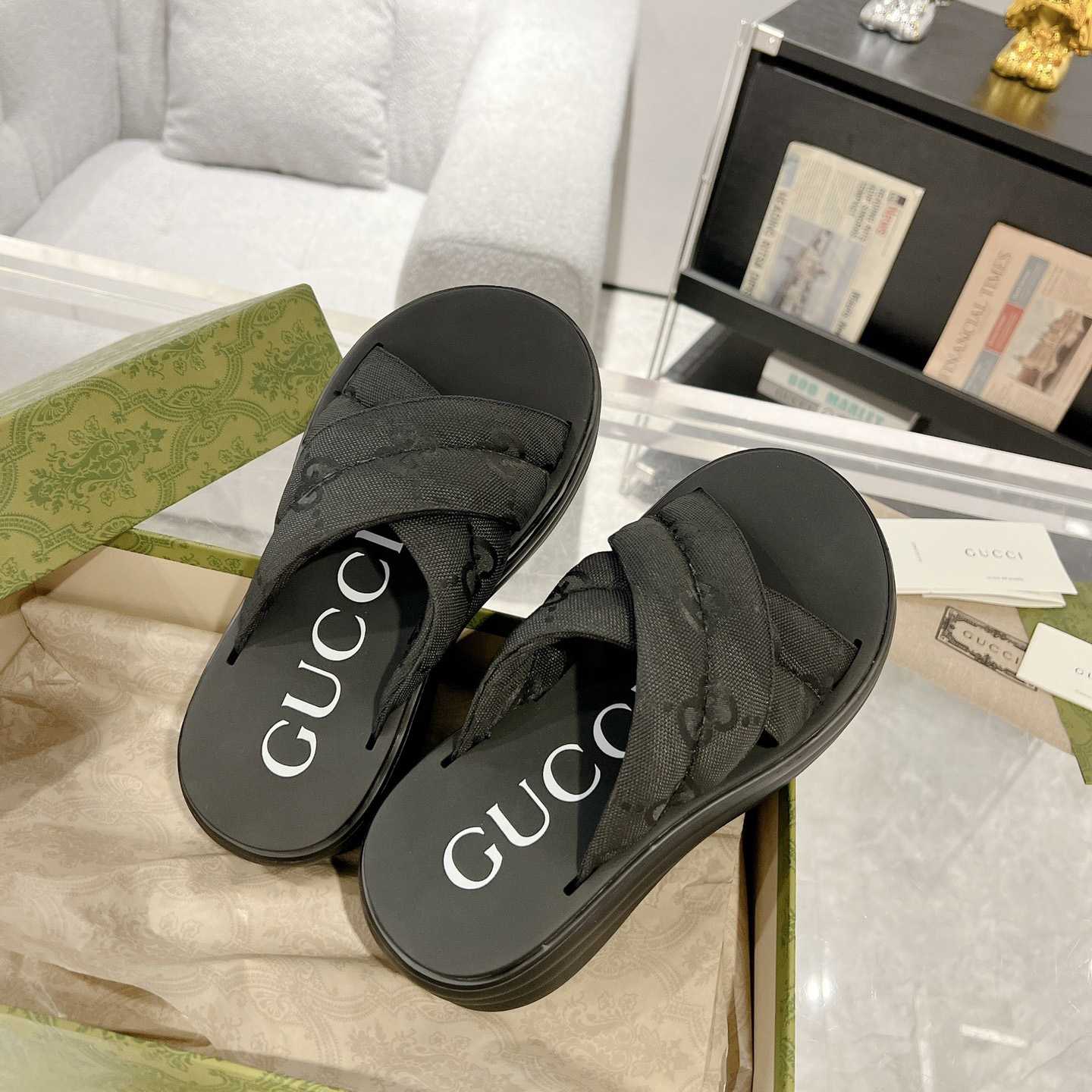 Gucci Women's GG Platform Slide Sandal - FashionPlug