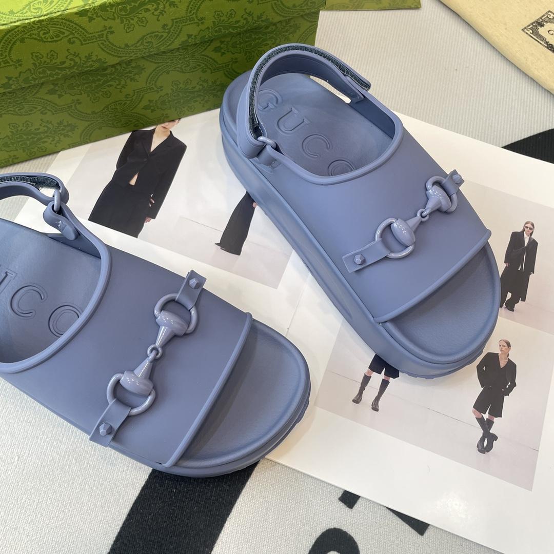 Gucci Horsebit Flatform Sandal - FashionPlug