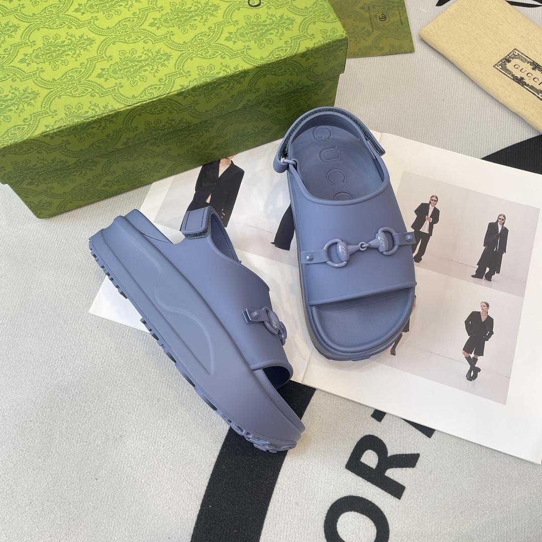 Gucci Horsebit Flatform Sandal - FashionPlug
