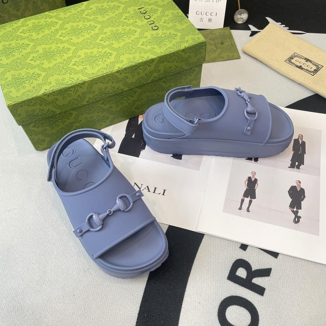 Gucci Horsebit Flatform Sandal - FashionPlug