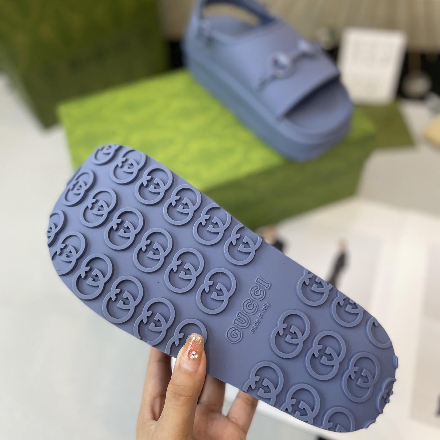 Gucci Horsebit Flatform Sandal - FashionPlug