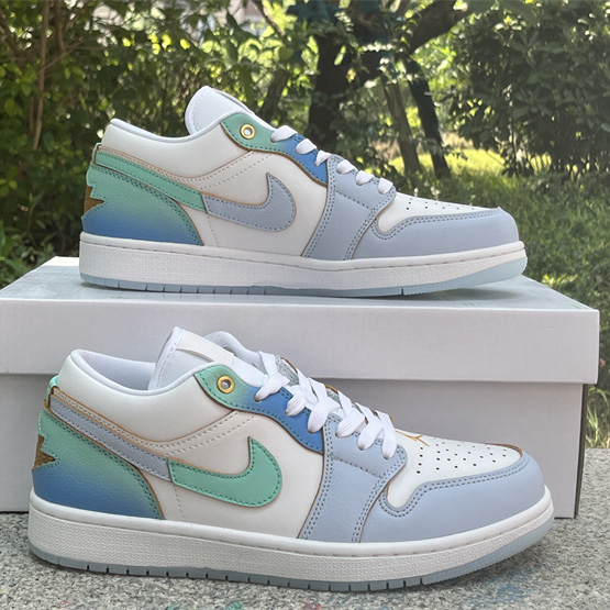Air Jordan 1 Low SE “Emerald Rise” Sneaker      FN8899-131 - FashionPlug