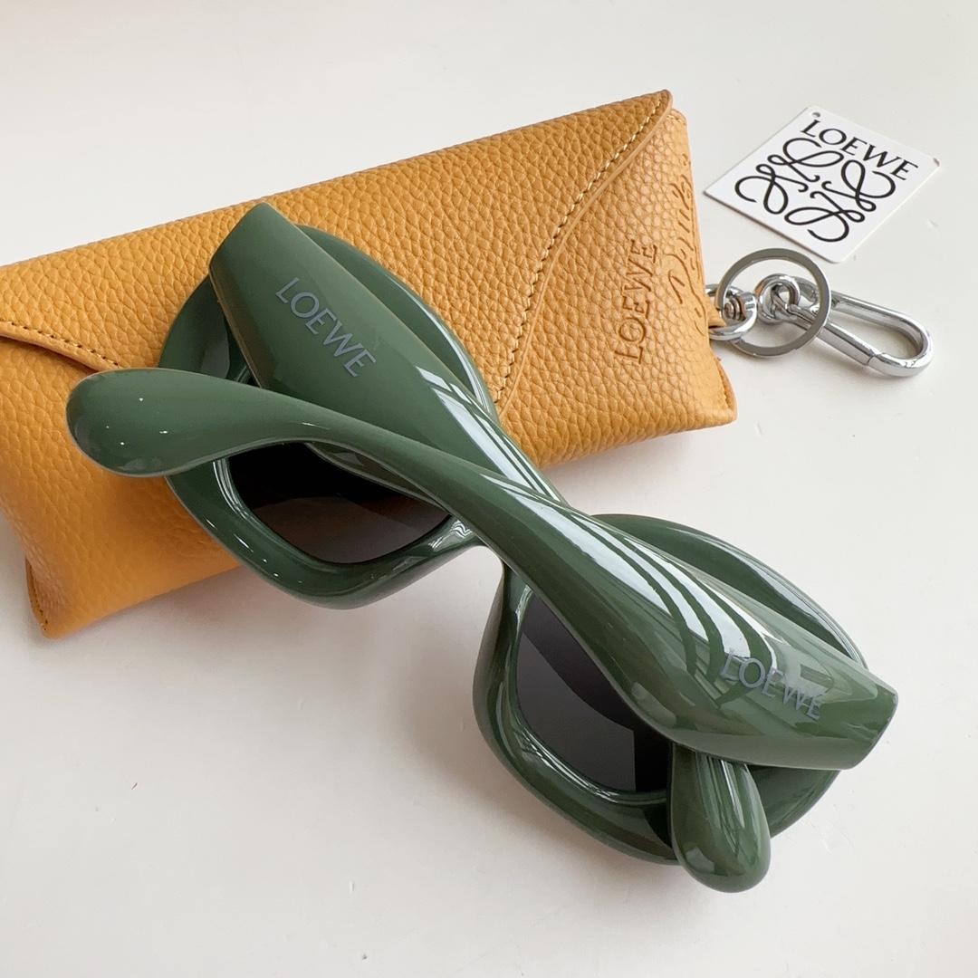 Loewe Inflated Butterfly Sunglasses In Nylon - FashionPlug