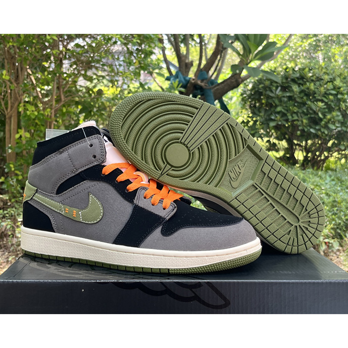 Air Jordan 1 Mid SE Craft Sneaker     FD6817-003 - FashionPlug