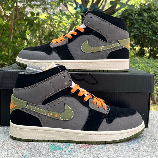 Air Jordan 1 Mid SE Craft Sneaker     FD6817-003 - FashionPlug