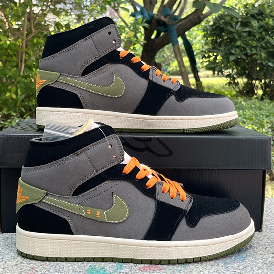 Air Jordan 1 Mid SE Craft Sneaker     FD6817-003 - FashionPlug