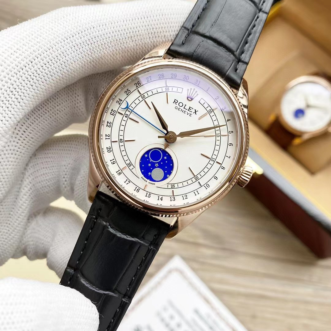 Rolex Cellini Moonphase Watch   - FashionPlug