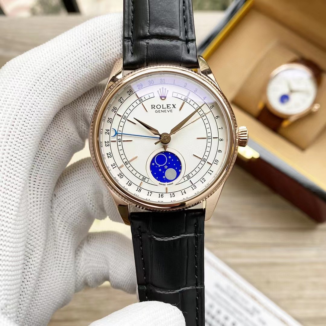 Rolex Cellini Moonphase Watch   - FashionPlug