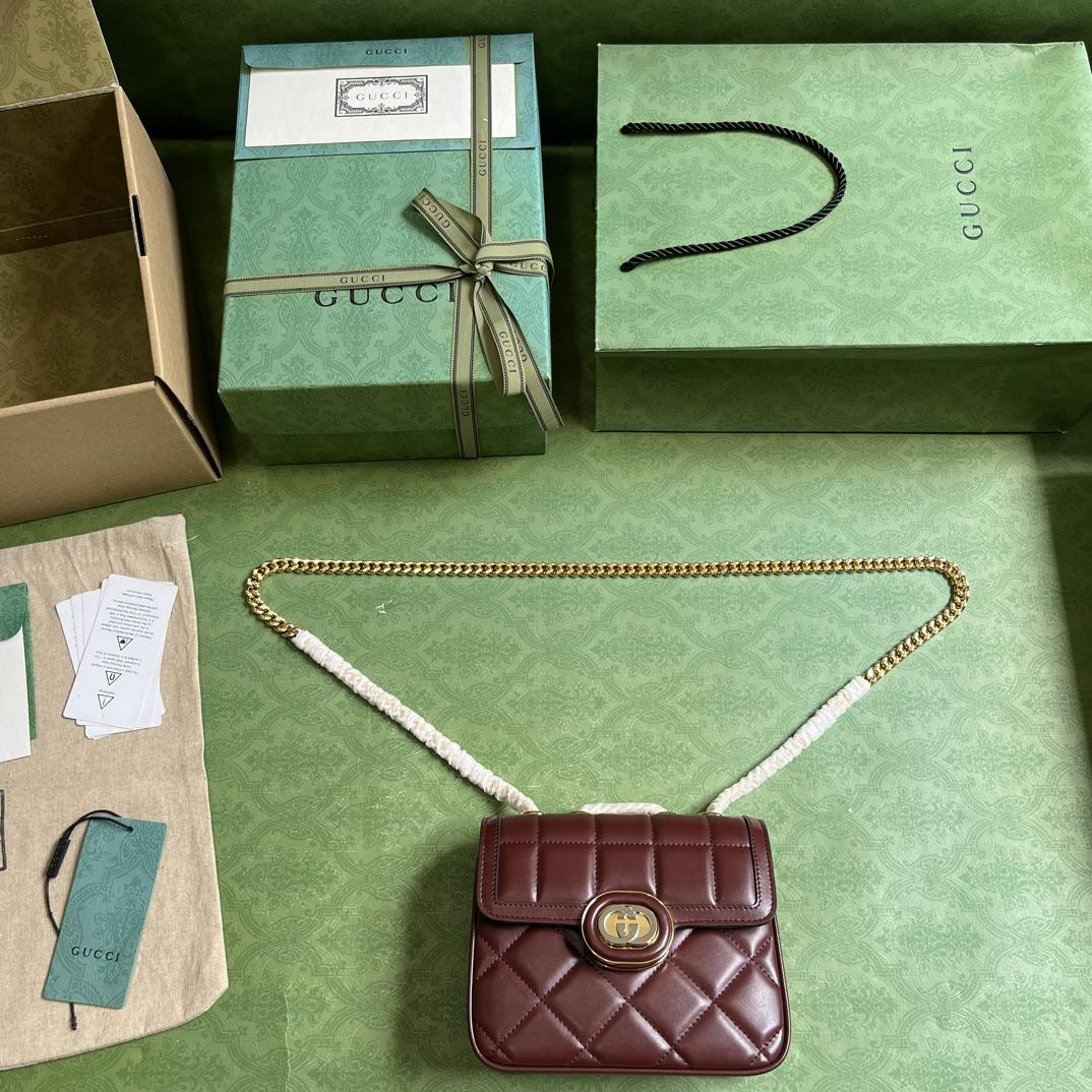 Gucci Deco Mini Shoulder Bag (18-14.5-8cm) - FashionPlug