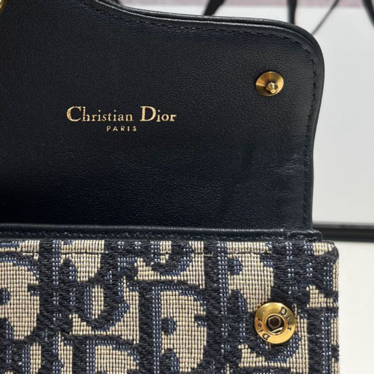Dior  Saddle Lotus Wallet - FashionPlug