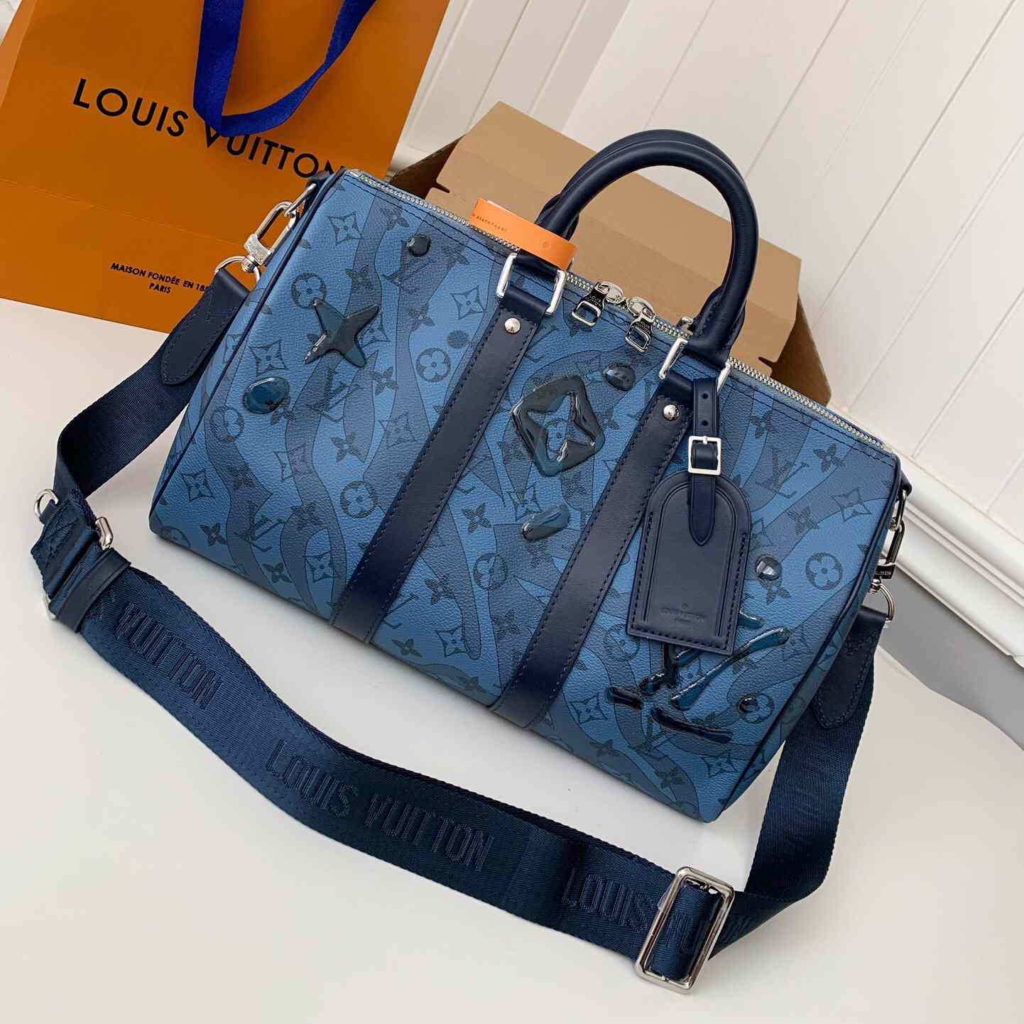 Louis Vuitton Keepall Bandouliere 35(34*21*16cm)     M22573 - FashionPlug