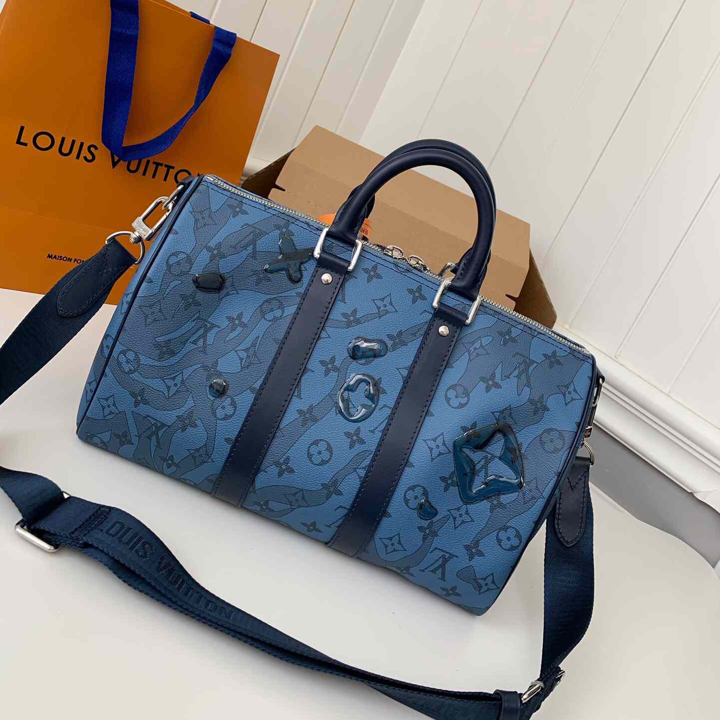 Louis Vuitton Keepall Bandouliere 35(34*21*16cm)     M22573 - FashionPlug