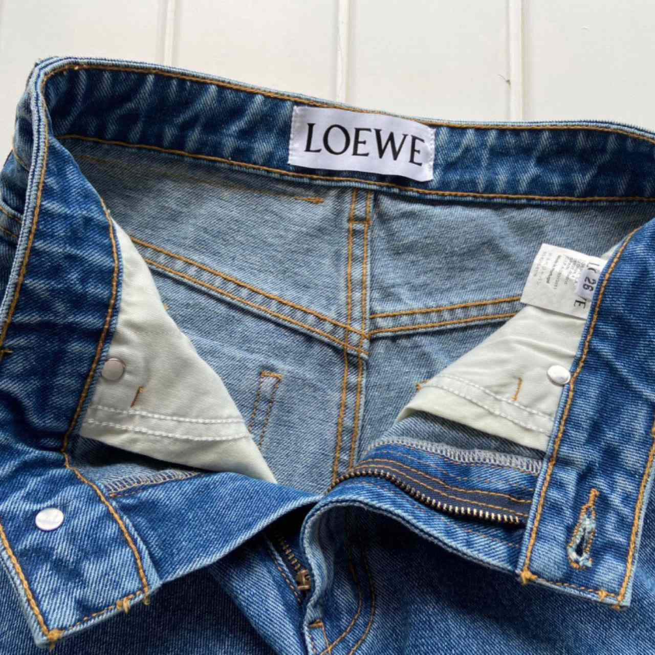 Loewe Anagram Cropped Jeans - FashionPlug