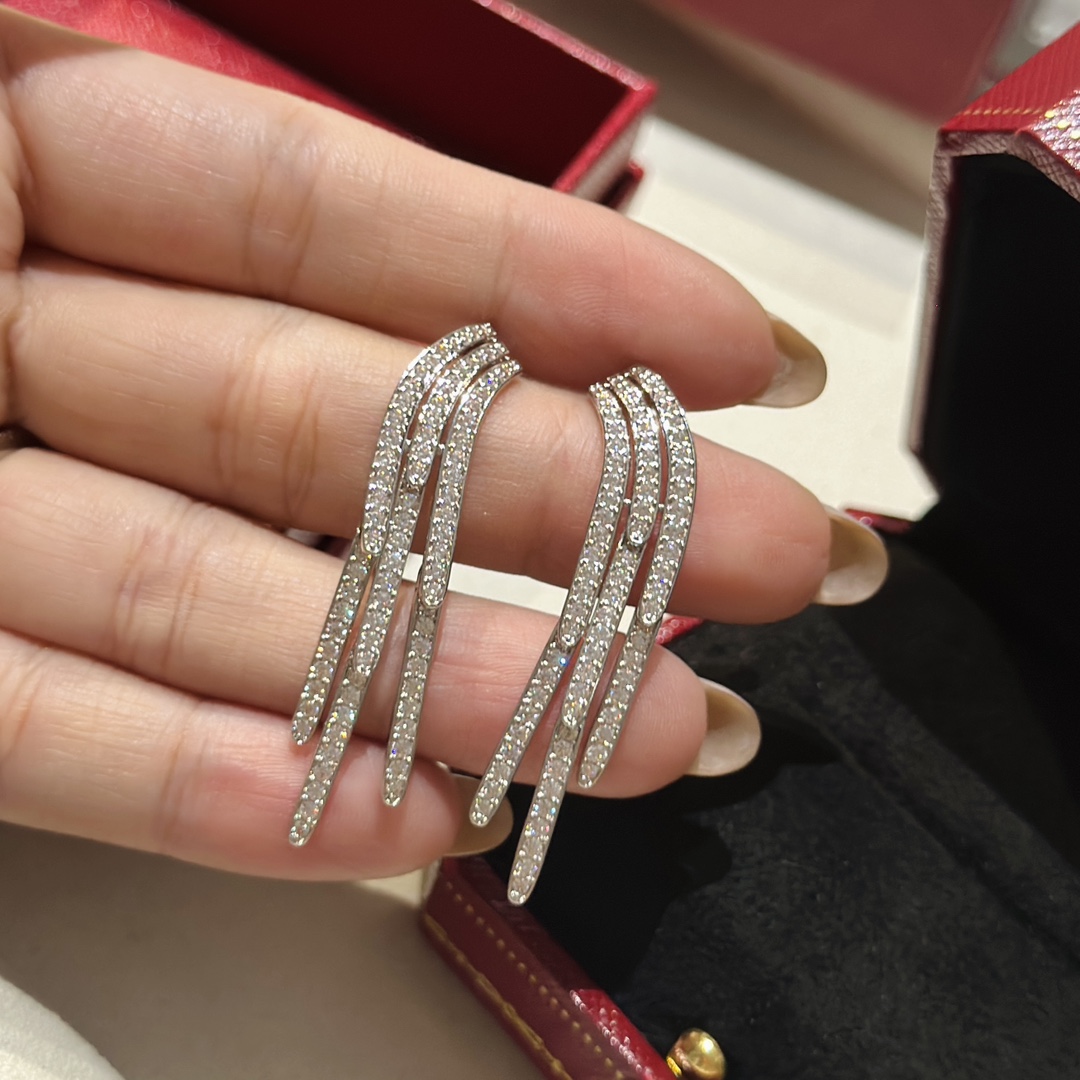 Cartier Diamond Collection Earrings - FashionPlug