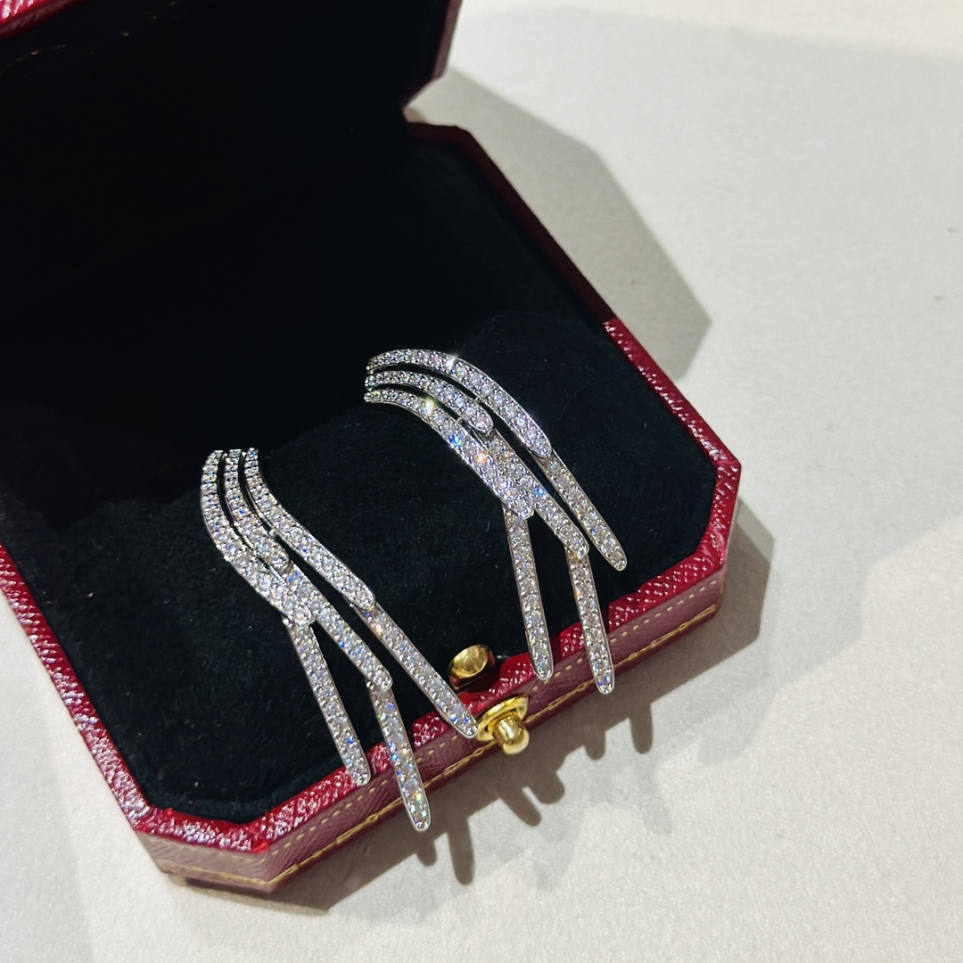 Cartier Diamond Collection Earrings - FashionPlug