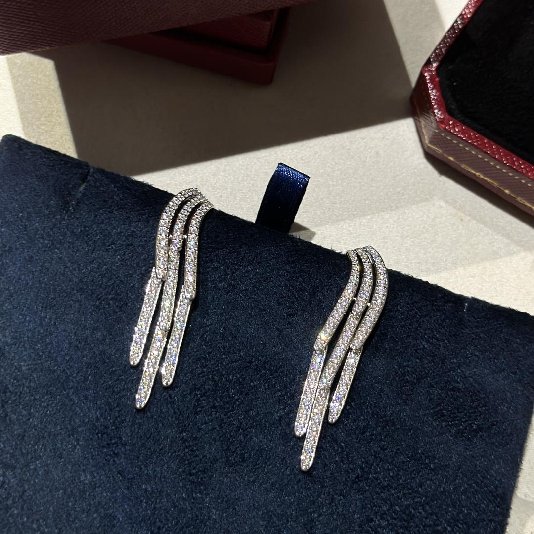 Cartier Diamond Collection Earrings - FashionPlug