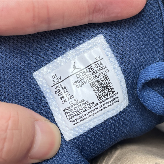 Air Jordan 1 Mid “True Blue” Sneaker     DQ8426-014  - FashionPlug