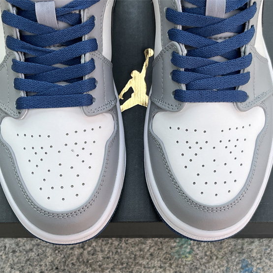 Air Jordan 1 Mid “True Blue” Sneaker     DQ8426-014  - FashionPlug