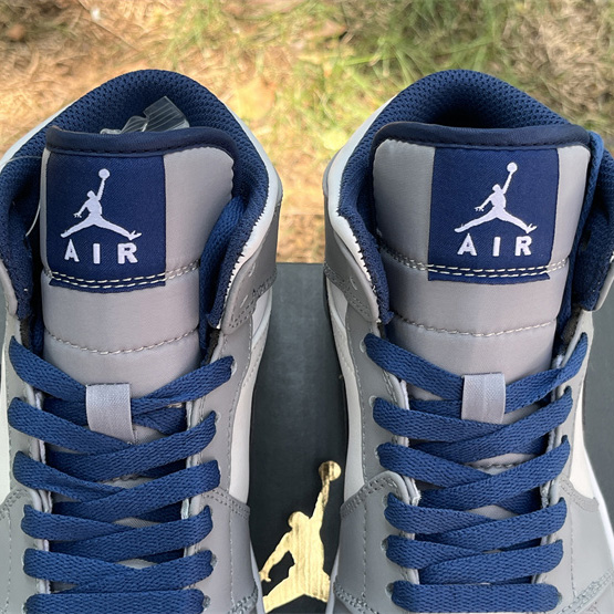 Air Jordan 1 Mid “True Blue” Sneaker     DQ8426-014  - FashionPlug